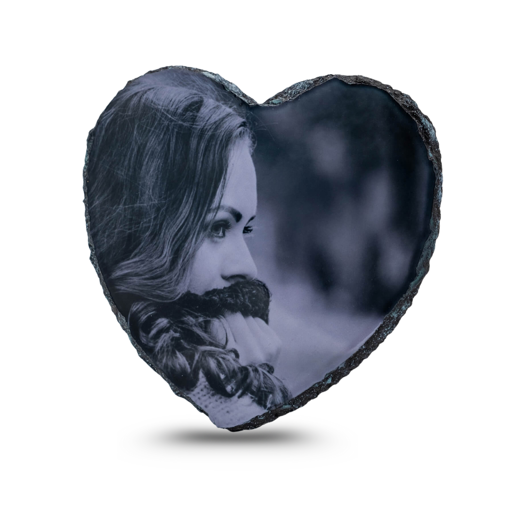 Memorial Tile Heart Shape 15x15 - Glossy