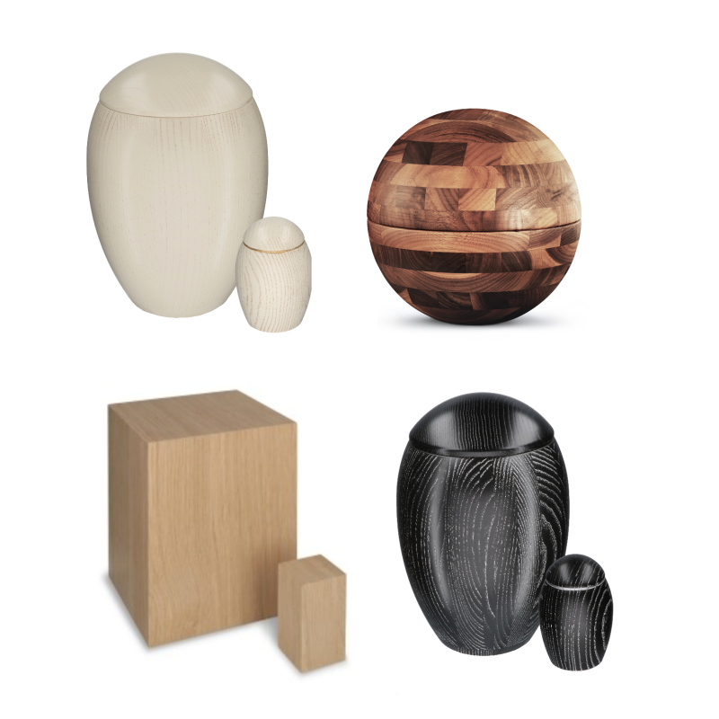 Houten urnen