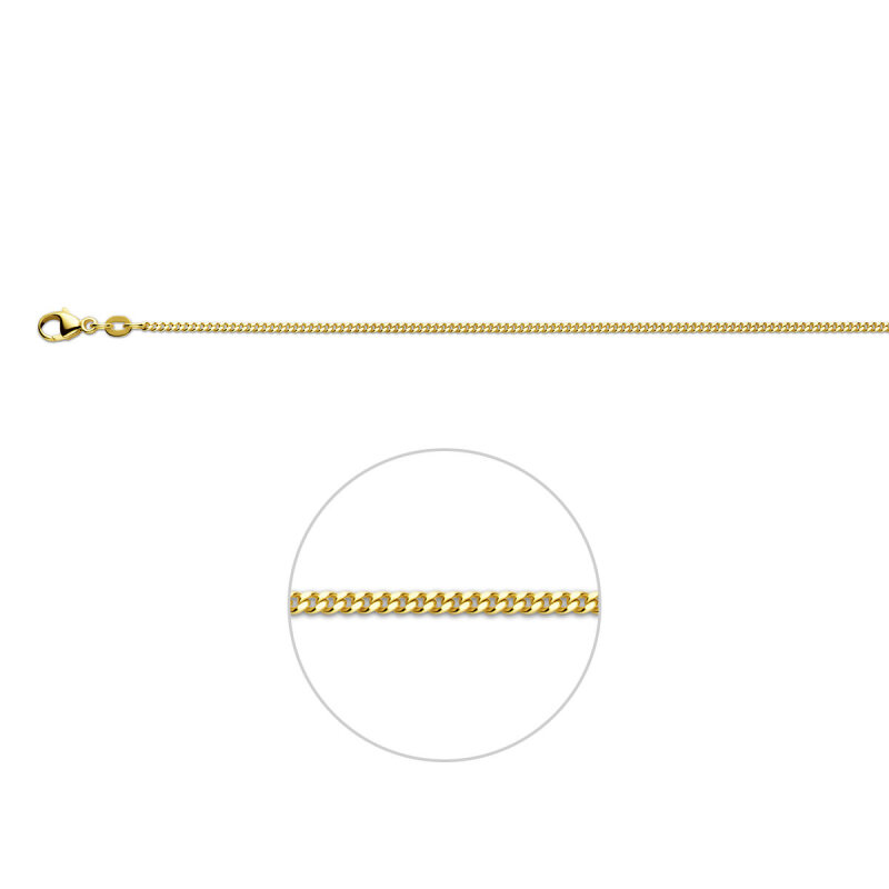 Gourmetcollier Geelgoud 14 karaat | Dikte 1.7mm